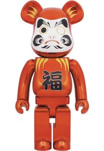 BE@RBRICK 達磨 赤メッキ 1000％ medicom toy ベアブリック メディコムトイ Daruma だるま 正月 和物 和柄