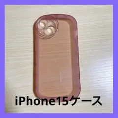 iPhone15クリアケース(ピンク) カバー