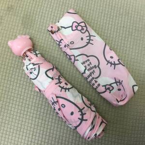 [雑貨] 傘「ハローキティ」サンリオ hello kitty ピンク 可愛い 匂いあり 雨傘 雨具 Sanrio smiles 折りたたみ傘