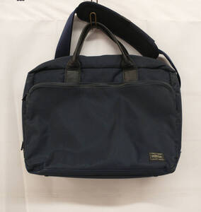 PORTER ポーター／TIME 2WAY BRIEFCASE／NAVY／ブリーフケース／ネイビー 店舗受取可