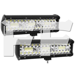 送料無料.. 9インチ LED ワークライト 作業灯 180W 6500K ホワイト 照明 トラック SUV ボート 建設機械 12V/24V兼用 SM180W 2個 新品