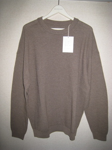 crepuscule クレプスキュール wool waffle crewneck P/O