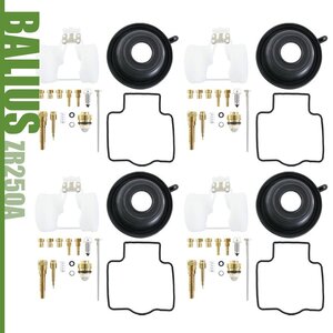 カワサキ バリオス ZR250 A1～A6 B1～B2 B4～B9 キャブレター リペアキット ジェット 4気筒分 純正互換 レストア オートバイ バイク