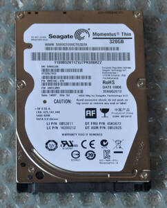 【送料無料】 Seagate Momentus Thin 320GB 7mm厚