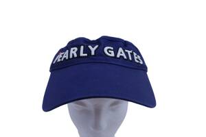 【美品】PEARLY GATES(パーリーゲイツ) サンバイザー 紫 レディース フリーサイズ ゴルフ用品 2408-0465 中古