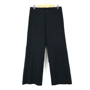 日本製★コムサデモード★アンゴラ混ウール/ストレートパンツ【レディースM/股下74cm/黒/black】COMME CA DU MODE/Pants/Trouser◆BH534