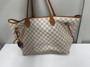 【クリスマス】ルイヴィトン アズール ネヴァーフルMM LOUIS VUITTON ダミエ トートバッグ