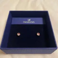 ★新品未使用★【SWAROVSKI】ローズゴールド スタッドピアス