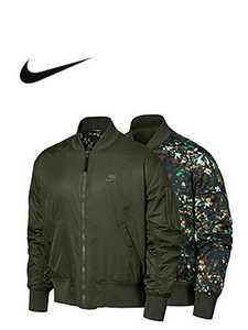 新品Sサイズ NIKE AS M NSW HE BOMBR JKT REV INSL BLACK/WHITE ナイキ INS リバーシブル ボンバー ジャケット