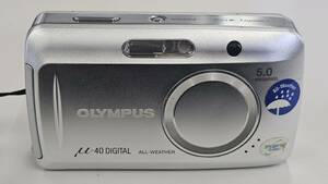 M-7674　【同梱不可】980円～ 現状品　OLYMPUS u-40 digital　デジタルカメラ　デジカメ　コンパクト　本体のみ　通電未確認