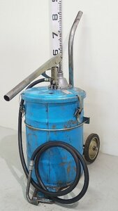 (1円スタート！) YAMADA ヤマダ OIL BUCKET PUMP オイルポンプ レバータイプ 自動車整備 動作良好 ※店舗引取り歓迎 B8380