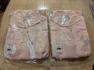 新品 2着セット サイズ M ピンク 白衣 ナース服 メディカル ワンピース AZ-861336 花形ボタン アイトス株式会社 AITOZ