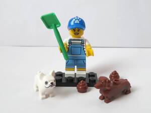 レゴ　LEGO★ミニフィグ　ミニフィギュアシリーズ19　ドッグシッター　ダックスフンド　フレンチブルドッグ　うんち　送料140円