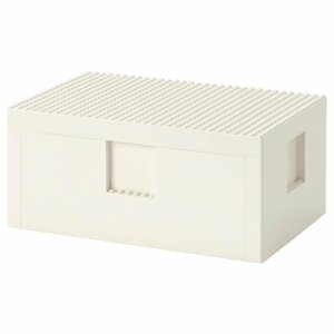 IKEA ボックス ふた付き BYGGLEK ホワイト, 26x18x12 cm 送料￥750!