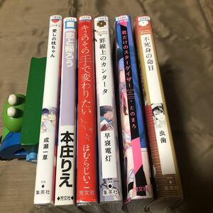 愛しの枕ちゃん/恋と帰ろう/キミのその手で変わりたい/罫線上のカンタータ/他2冊　計6冊　初版　レンタル落ち　E