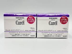 ◎ 11100-4 【未開封】 Kao 花王 Curel キュレル フェイス ジェル クリーム とてもしっとり 40g 2個セット スキンケア 乾燥性敏感肌 ◎