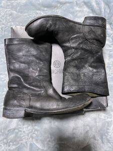 【即決】【箱付き】ATTACHMENT アタッチメント LEATHER BOOTS レザーブーツ BLACK ブラック 黒色 即決早い者勝ち