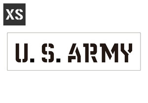 ステンシルシート ステンシルプレート ステンシル アルファベット アメリカン DIY クイックステンシル サイズXS U.S. ARMY アメリカ陸軍