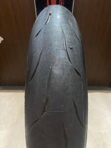 中古MCタイヤ BRIDGESTONE BATTLAX RS10 120/70ZR17 バトラックス レーシングストリート 120 70 17 1419 K5459