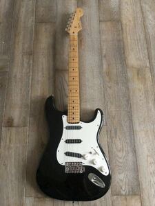 Squier by Fender BLK ストラト 90年代 スクワイヤー Qシリアル 日本製 フジゲン ネック モディファイ 難有り 美音 -VINTAGE-