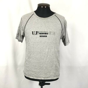 U.P renoma/ユーピーレノマ★半袖Tシャツ【レディースM/グレー】◆BG278