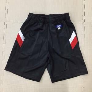 AL4-BLL 新品【玉川中学校】AILY ハーフパンツ サイズ LL /黒×赤×白/ジャージ/ハーパン/短パン/スポーツウェア/中学生/体操着/体操服