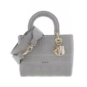 Christian Dior （クリスチャンディオール） LADY D-LITE ミディアム 2WAYハンドバッグ バッグ ハンドバッグ Gray [ROR]