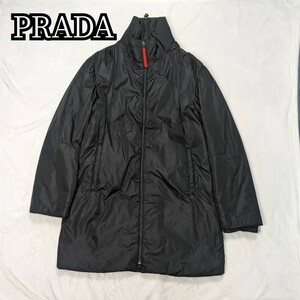 【超希少】 PRADA Sports プラダ スポーツ 中綿 ナイロンジャケット ダウンコート ロングコート ベンチコート 長袖 Art.SGV294 Mat.JZF