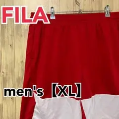 TC38【US輸入】FILA(フィラ)　ショートパンツ【メンズXL】レッド