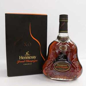 1円~Hennessy（ヘネシー）XO グランドシャンパーニュ 黒キャップ クリアボトル 40％ 700ml F24I030020