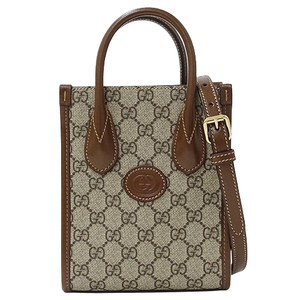 グッチ GUCCI バッグ レディース ブランド ハンドバッグ ショルダーバッグ 2way GGスプリーム インターロッキングG ベージュ 671623