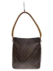 LOUIS VUITTON ルーピングGM_モノグラム・キャンバス_BRW PVC ブラウン