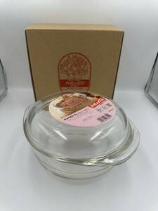 未使用 PYREX パイレックス 岩城硝子 キャセロール 26cm 2.3 耐熱ガラス容器 調理器具 長期保管品 鍋 耐熱 ガラス鍋