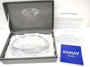 【保管品】カメイガラス　クリスタルオーナメント　KAMEI　APEC　OSAKA　1995