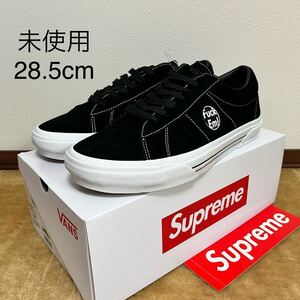 未使用 24ss Supreme Vans Skate Sid S Black 28.5cm US10.5 タグ、ステッカー付き Supreme Online 購入 シュプリーム バンズ fuck em 黒