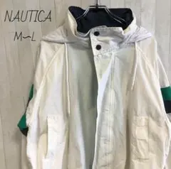 NAUTICA　ノーティカ　ナイロンジャケット　刺繍ロゴ　ブルゾン　古着