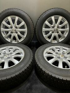 ★175/70R14 GOODYEAR/ICE NAVI7 22年製 ravrion 14インチ 5.5J +38 100 4H スタッドレス 4本 アクア ヤリス ヴィッツ (南1-G766)