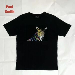 【人気】Paul Smith　ポールスミス　ZEBRA PRINT T-SHIRT　半袖Tシャツ　ゼブラ　ブランドロゴ　ユニセックス　マルチカラー　282538 011R