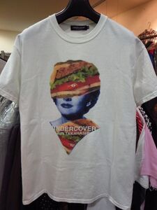 UNDERCOVER アンダーカバー コラージュプリントTシャツ ハンバーガー 白 ホワイト WHITE M