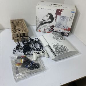 動作確認/初期化済み SONY PS3 本体 80GB コントローラー 龍が如く3 昇り龍パック ver4.65 CECHL00 シリアル一致OK AAL1120大5969/1205