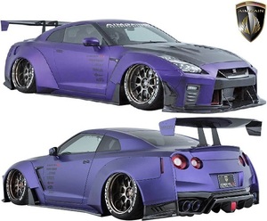 【M’s】NISSAN R35 GT-R (中期/後期) AIMGAIN GT type2 ワイドボディーキット 9点／／GTR FRP エイムゲイン エアロ フルエアロ フルキット