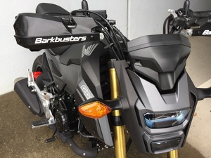 バークバスターズ ハンドガード(BHG-087)KAWSAKI Z125 PRO, HONDA Grom MSX125/ CT125 熱間鍛造強化アルミバックボーン2点締め＋プラガード