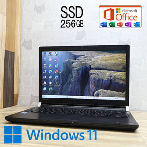 ★美品 高性能7世代i3！SSD256GB★R73/M Core i3-7100U Bluetooth Win11 Microsoft Office 2019 Home&Business 中古品 ノートPC★P80591