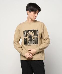 「HYSTERIC GLAMOUR」 長袖Tシャツ SMALL ベージュ メンズ