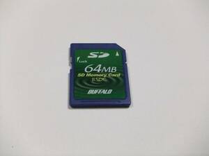 SDカード 64MB フォーマット済み 1枚 動作品 Buffalo