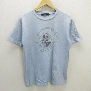 G■シップス/SHIPS ミッキー/プリントTシャツ【M】青系/men