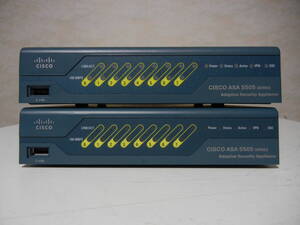 《》【中古】2台SET Cisco ASA5505 Adaptive Security Appliance ASA5500シリーズ 初期化