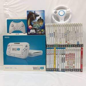 ◆【中古現状品】Nintendo WiiU本体 + WiiUソフト + Wiiソフト + 周辺機器 まとめセット◆H010901