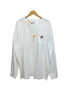 Carhartt (カーハート) Workwear LS Pocket T-Shirt ロンT 長袖Tシャツ K126 白 WHITE XL メンズ/078