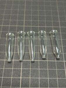 訳あり 内径6mm５本セット 絞り10 15 20 25 30mm ヘラウキ成形器 耐熱ガラス カヤウキ ヘラブナ ガラス管 ヘラ浮き自作 未使用品